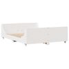 vidaXL Estructura de cama sin colch&oacute;n madera de pino blanca 140x190 cm