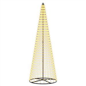 vidaXL &Aacute;rbol de Navidad LED 285 cm 744 LED Blanco C&aacute;lido Hierro Negro