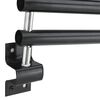 vidaXL Soporte para manta de montura 3 brazos hierro negro