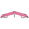 vidaXL Tumbona plegable de acero rosa