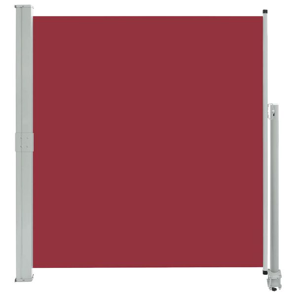 vidaXL Toldo lateral retráctil de patio rojo 140x300 cm