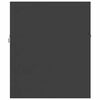 vidaXL Conjunto de muebles de ba&ntilde;o 2 piezas madera contrachapada gris