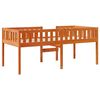 vidaXL Cama de ni&ntilde;os sin colch&oacute;n madera maciza pino marr&oacute;n 80x200 cm