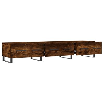 vidaXL Mueble de TV madera de ingeniería roble ahumado 150x36x30 cm