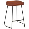 vidaXL Taburetes de bar Gavin 2 uds madera mango maciza 45x38x53 cm