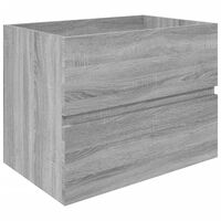 vidaXL Mueble de lavabo madera contrachapada gris Sonoma 60x38,5x45 cm