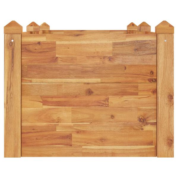 vidaXL Jardinera arriate madera maciza acacia 160x60x44 cm