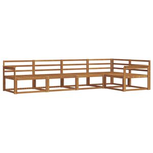 vidaXL Conjunto de sof&aacute;s de exterior 5 pcs Natural