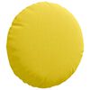 vidaXL Cojines para asiento 2 pcs Amarillo Claro Ø30 x 13 cm tela