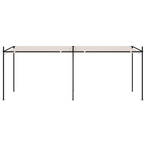 vidaXL Cenador con techo retr&aacute;ctil crema 600x300x233 cm