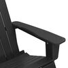 vidaXL Sillas mecedoras Adirondack 2 pcs Negro HDPE