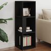 vidaXL Mueble de esquina madera contrachapada negro 33x33x100 cm