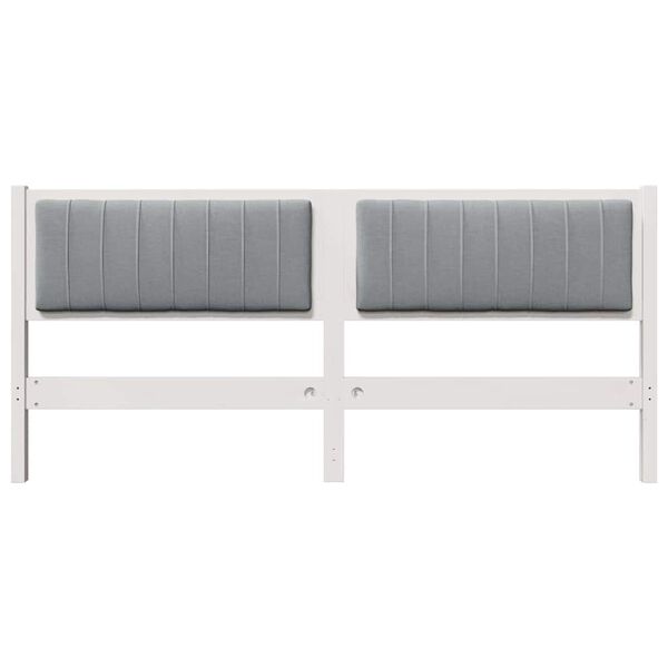 vidaXL Cabecero tapizado con cabecera 180 cm Madera de pino macizo