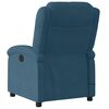 vidaXL Sill&oacute;n de masaje reclinable de terciopelo azul