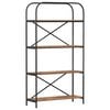 vidaXL Estante de libros 4 niveles 80 x 30 x 146 cm Madera vieja