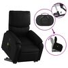 vidaXL Sill&oacute;n reclinable de masaje de pie cuero artificial negro