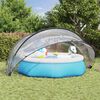 vidaXL C&uacute;pula para piscina Manual Transparente 472 x 460 x 229 cm PVC