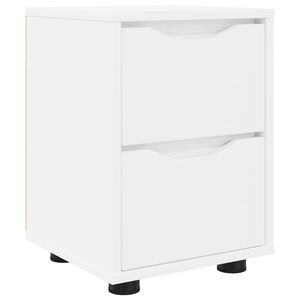vidaXL Mesa de Noche con caj&oacute;n 30,5 x 30 x 43 cm Madera contrachapada
