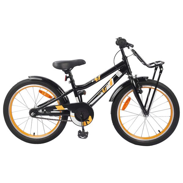 vidaXL Bicicleta Infantil 20 Pulgadas para 6-11 a&ntilde;os Naranja Negro