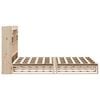 vidaXL Cama con estanter&iacute;a sin colch&oacute;n madera maciza de pino 140x200cm