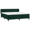vidaXL Cama box spring con colch&oacute;n terciopelo verde oscuro 160x200 cm