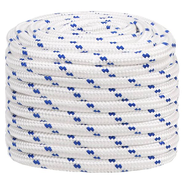 vidaXL Cuerda de barco polipropileno blanco 20 mm 25 m