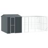 vidaXL Jaula para Aves Antracita 635 x 304 x 247 cm Acero Galvanizado