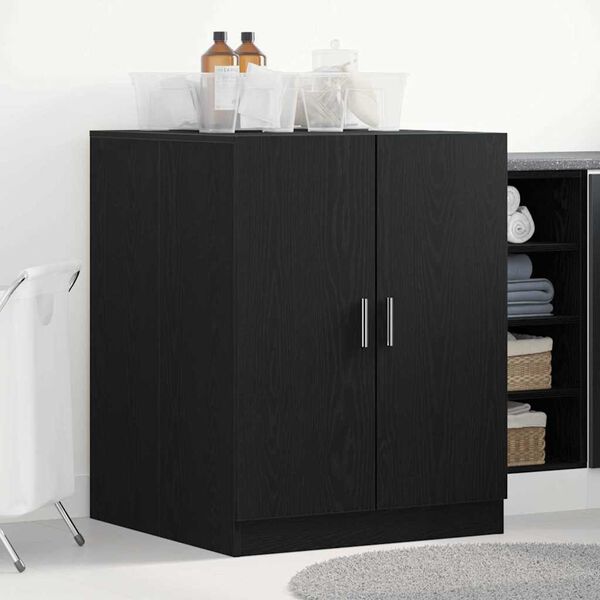 vidaXL Armario para lavadora Roble Negro 70,5 x 71,5 x 91,5 cm