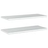 vidaXL Estantes de pared 2 uds acero inoxidable plateado 100x40 cm