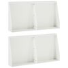 vidaXL Muro de Contenci&oacute;n 4 uds. 40 x 12 x 50 cm Acero Blanco