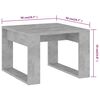 vidaXL Mesa de centro madera de ingenier&iacute;a gris hormig&oacute;n 50x50x35 cm
