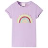vidaXL Camiseta infantil lila 104