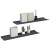 vidaXL Estante flotante 2 pcs Antracita 80 x 18 x 2,5 cm Acero