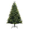 vidaXL Árbol de Navidad artificial con bisagras y soporte 240 cm