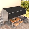 vidaXL Toldo retr&aacute;ctil autom&aacute;tico con persiana gris antracita 5x3 m