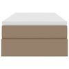 vidaXL Cama con almacenamiento y colch&oacute;n Capuchino 90 x 200 cm