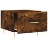 vidaXL Mesa de centro 2 uds madera ingenier&iacute;a roble ahumado 50x50x40cm