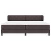 vidaXL Cama tipo Box Spring Marr&oacute;n Oscuro 200 x 200 cm tela