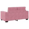 vidaXL Juego de Sof&aacute; 3 pcs Rosa 221 x 80 x 80 cm Terciopelo