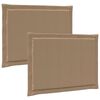 vidaXL Cojines para asiento 2 pcs Poli&eacute;ster Topo 47 x 36 x 2 cm