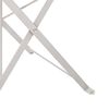 vidaXL Silla de jard&iacute;n plegable 2 pcs Beige 42 x 46 x 82cm Metal