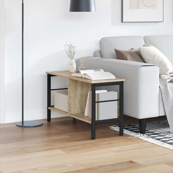 vidaXL Estante de libros Roble Sonoma 82 x 32 x 47 cm