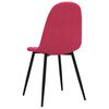 vidaXL Sillas de comedor 4 unidades terciopelo rojo tinto