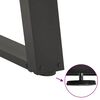 vidaXL Patas para mesa de comedor en forma de U (2 unidades), antracita, 60 x (72-73) cm, acero