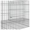 vidaXL Jaula para conejos 6 paneles hierro galvanizado 327x79x54 cm