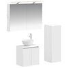 vidaXL Juego de muebles de ba&ntilde;o 4 pcs Blanco