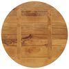 vidaXL Tablero de mesa redondo madera maciza de mango &Oslash; 80x2,5 cm