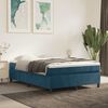 vidaXL Estructura de cama con somier terciopelo azul oscuro 140x200cm