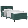 vidaXL Cama tipo Box Spring Verde oscuro 90 x 200 cm Terciopelo