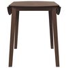 vidaXL Mesa de comedor de madera maciza de caucho marr&oacute;n